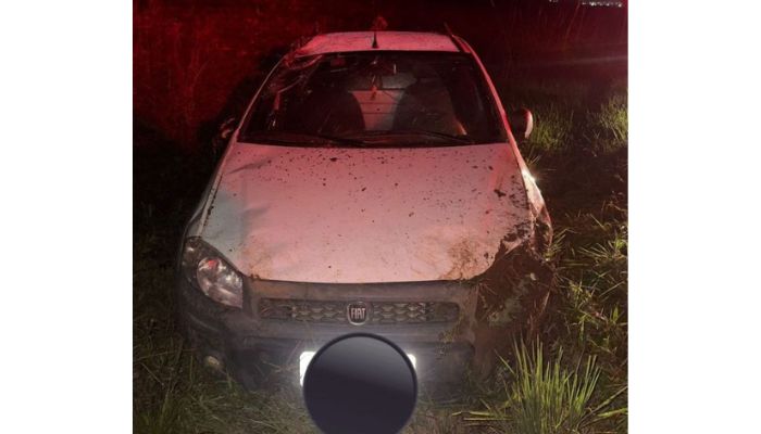 Foto: PRE – PR Pinhão - Motorista fica ferido após capotamento na PR-459